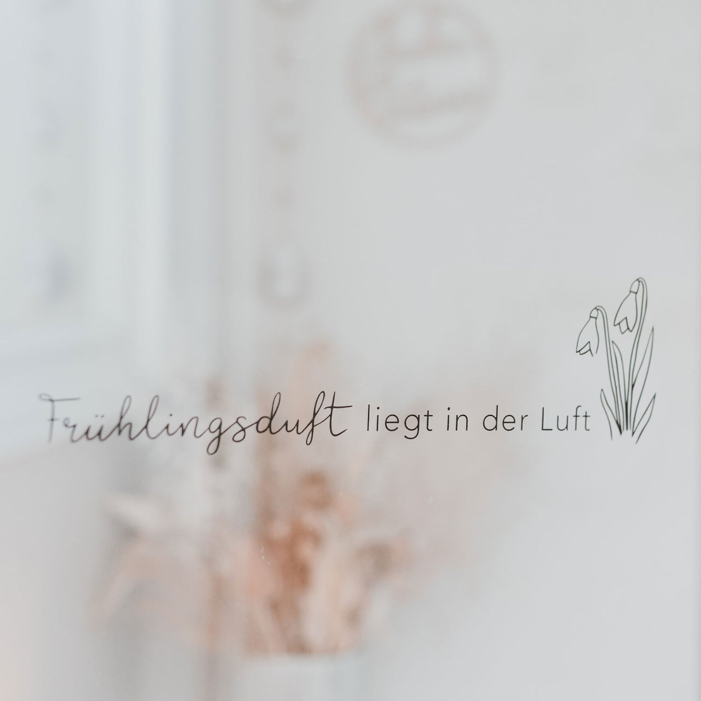 Sticker Frühlingsduft Schwarz (VE = 6 Stück)