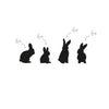 Sticker lapins noir (UE = 6 Pièces)